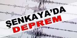 Şenkaya'da deprem!