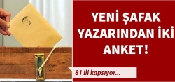 Yeni Şafak yazarından iki anket