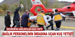 Sağlıkcılar kaza yaptı