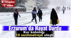 Doğu güne karla uyandı