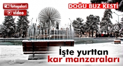 Doğu buz kesti! İşte yurttan manzaralar