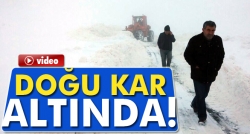 Doğu kar altında