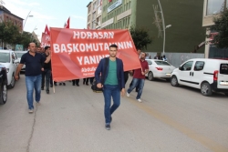 Horasan'dan baş komutana destek