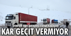 Erzurum-Ağrı karayolu trafiğe kapatıldı