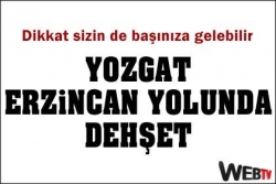 Yozgat Ezincan yolunda dehşet!...