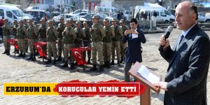 Erzurum'da korucular yemin etti