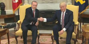 Erdoğan ve Trump görüşmesi başladı...