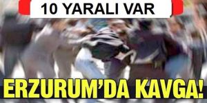 Aşkale'de bir birlerine girdiler: 10 yaralı