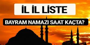 Ramazan bayramı namazı saat kaçta