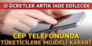 O ücretler iade edilecek