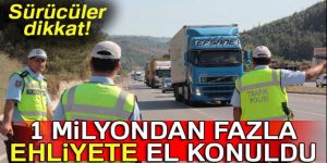 1.2 milyon ehliyete alkolden el konuldu