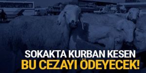 Sokakta kurban kesene ceza kesislecek