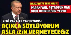 Erdoğan: Hiçbir ekibin paralel bir yapıya gitmesine asla izin veremeyiz