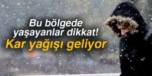 Bu bölgede yaşayanlar dikkat!