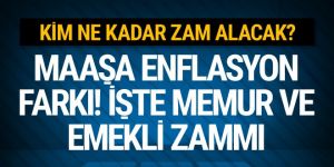 Memur maaşı 2018 ocak ayı enflasyon farkı zamlı maaşları