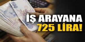 İş arayana 725 lira!