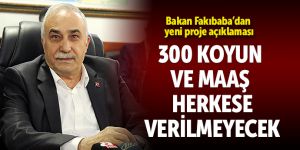 Bakan Fakıbaba: Herkese Bedava 300 Koyun Verilmeyecek!