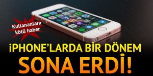 iPhone'larda bir dönemin sonu! Kullananlara kötü