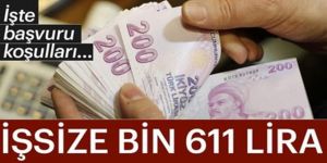 İşsize bin 611 lira!