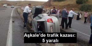 Aşkale’de trafik kazası: 5 yaralı