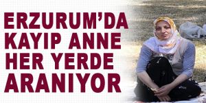 Erzurum'da kayıp anne aranıyor