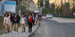 Erzurum Öğrenciler Bugün de Yollardaydı