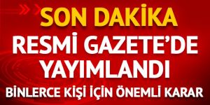 HSK kararnamesi Resmi gazete'de yayımlandı!