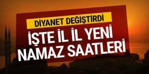 Sabah namazı saati değişti