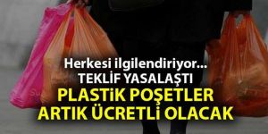 Plastik alışveriş poşetleri ücretli olacak