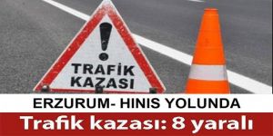 Erzurum'da kamyonet ile minibüs çarpıştı: 8 yaralı