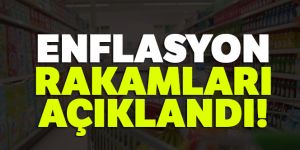 Enflasyon rakamları açıklandı..