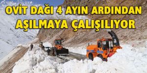 2 bin 640 rakımda kar temizleme çalışması