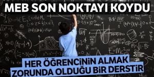 MEB'den açıklama: Matematik zorunlu ders