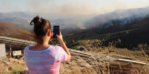 Bodrum’da korkutan yangın