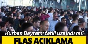 Kurban Bayramı tatili kaç gün olacak?.