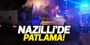 Kamyon kasasındaki boya kazanı bomba gibi patladı!