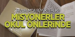 Misyonerler okul önlerinde cirit atıyor