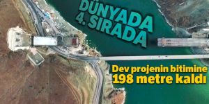 Dev projenin bitimine 198 metre kaldı