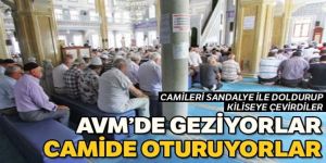 Camileri sandalye ile doldurup kiliseye çevirdiler