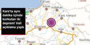 Sarıkamış ilçesinde aynı dakika içerisinde iki deprem oldu