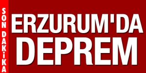 Erzurum'da 3,4 büyüklüğünde deprem