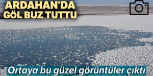 Ardahan’da Aktaş Gölü dondu