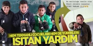 Tekmanlı çocukları güldüren yardım