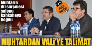 Muhtardan Erzurum Valisine talimat