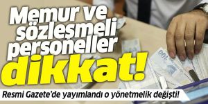 Devlet memurları ve sözleşmeli personeller dikkat! Yemek ücreti yönetmeliğinde değişiklik