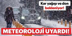 Meteoroloji'den kar yağışı uyarısı