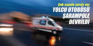 Erzincan'da yolcu otobüsü şarampole devrildi: 46 yaralı