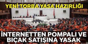 İnternetten pompalı ve bıçak satışına yasak