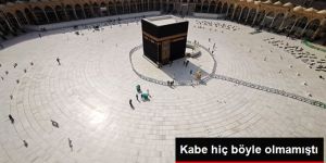 Suudi Arabistan'ın koronavirüsten dolayı umreyi yasaklamasından sonra Kabe boş kaldı