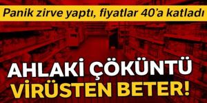 Ahlaki çöküntü virüsten beter